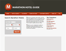 Tablet Screenshot of marathonhotelguide.com